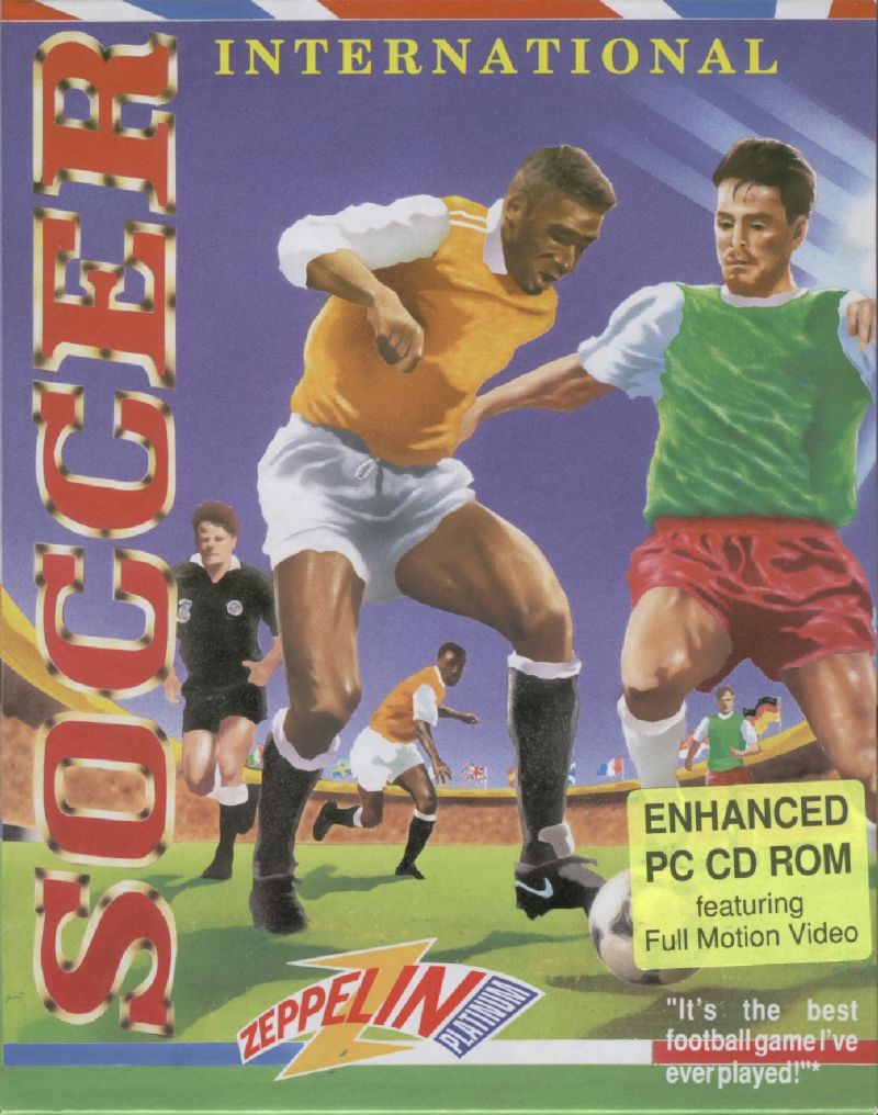 International Soccer box art for Amiga